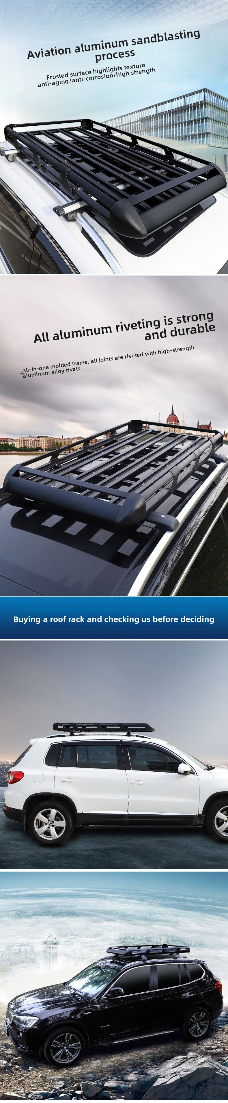 Roof Parcel Or Luggage Rack Universal Frame Basket Roof Rack Luggage Rack off-Road Car Travel Rack Shelf Modification