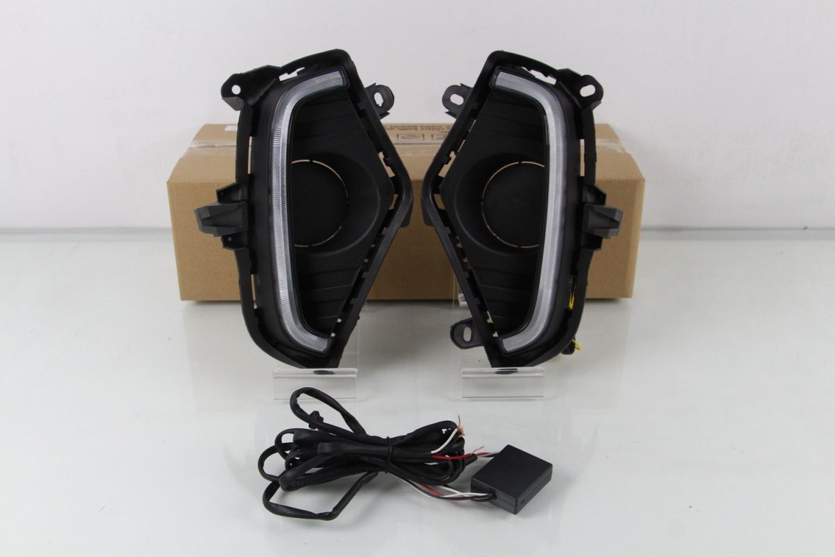 2020-2022 RAV4 LED DRL Fog Lights |   RGB Multi-Color Daytime Running Lights with Dynamic Turn Signal