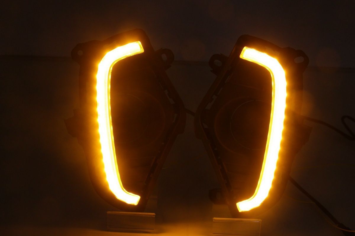 2020-2022 RAV4 LED DRL Fog Lights |   RGB Multi-Color Daytime Running Lights with Dynamic Turn Signal