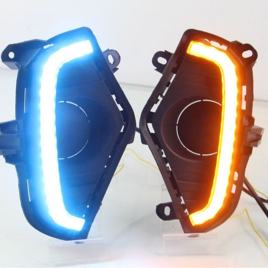 2020-2022 RAV4 LED DRL Fog Lights |   RGB Multi-Color Daytime Running Lights with Dynamic Turn Signal