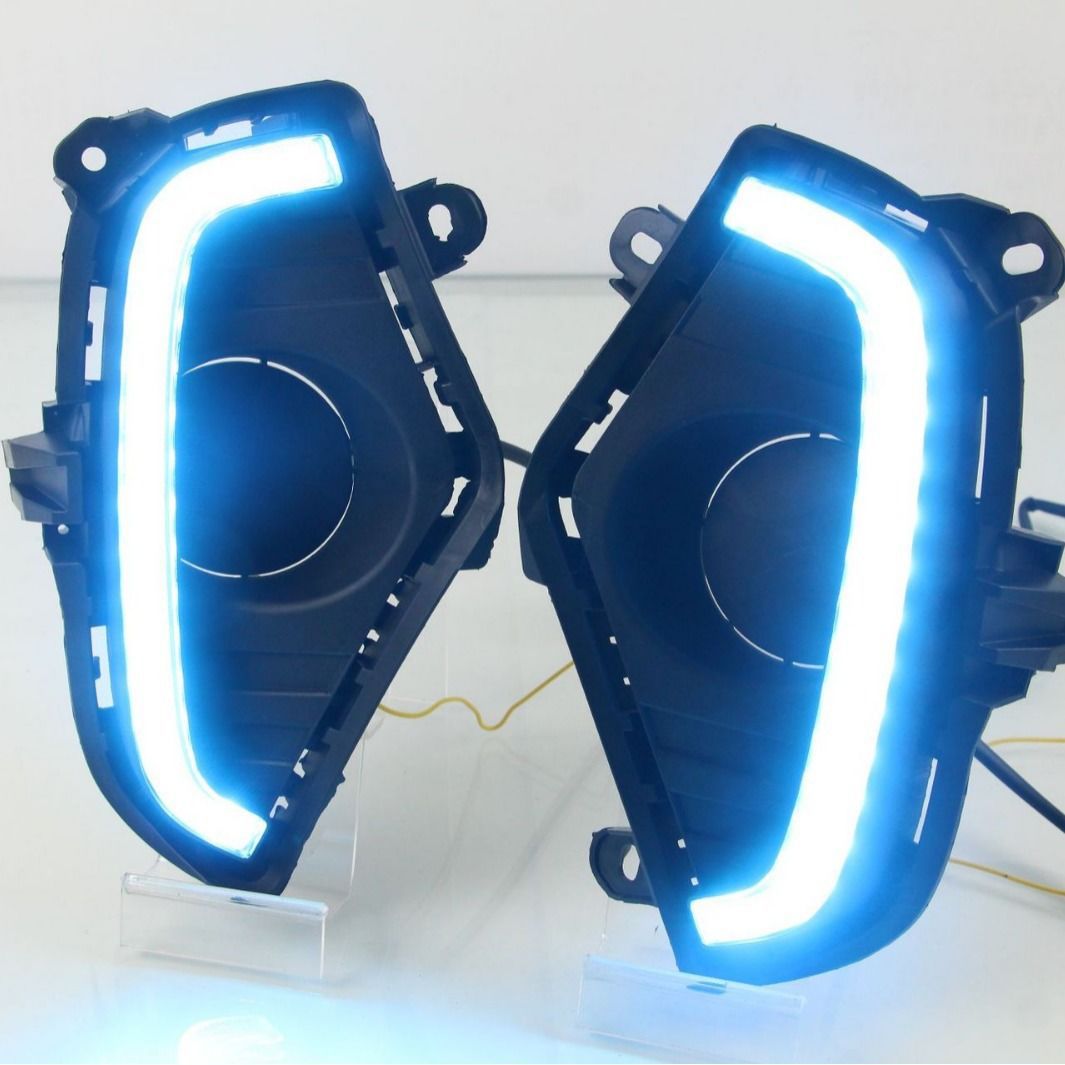 2020-2022 RAV4 LED DRL Fog Lights |   RGB Multi-Color Daytime Running Lights with Dynamic Turn Signal
