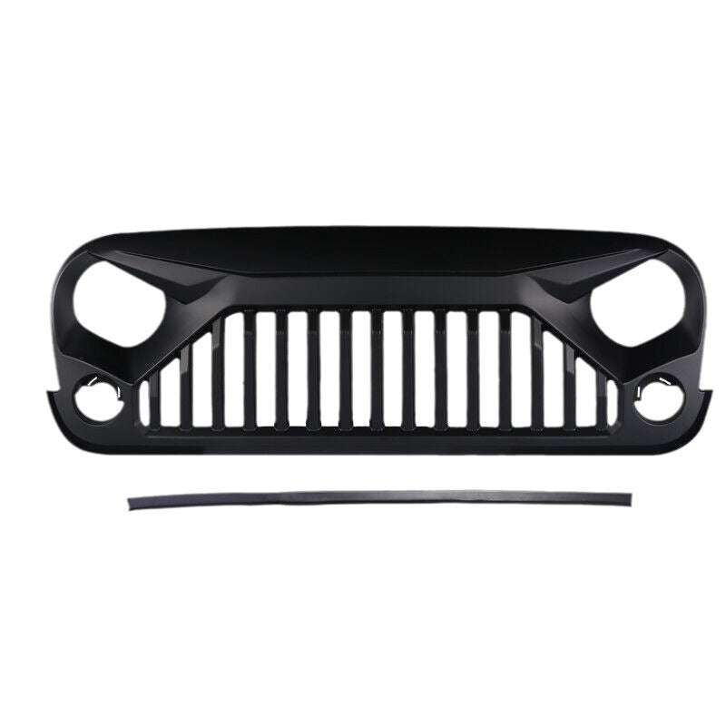 Angry Grille for Jeep Wrangler JK (2007-2017) | Auto/Manual Transmission Compatible – Direct Bolt-On Upgrade