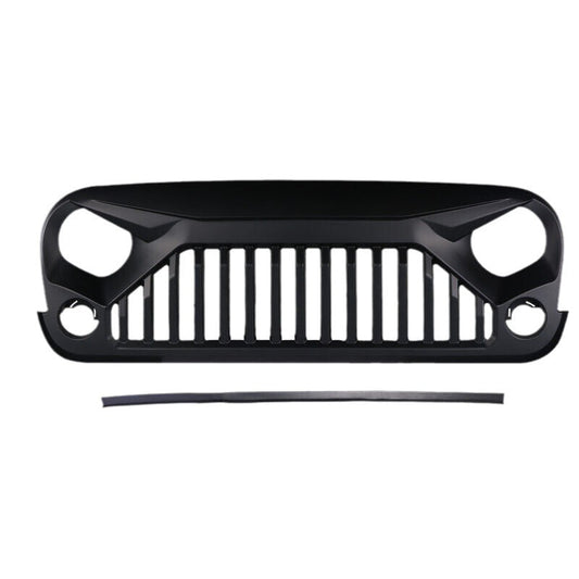 Angry Grille for Jeep Wrangler JK (2007-2017) | Auto/Manual Transmission Compatible – Direct Bolt-On Upgrade