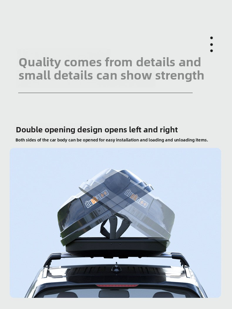 Ultra-Thin Roof Cargo Box |   Universal Car Top Storage – Waterproof Luggage Carrier for SUV