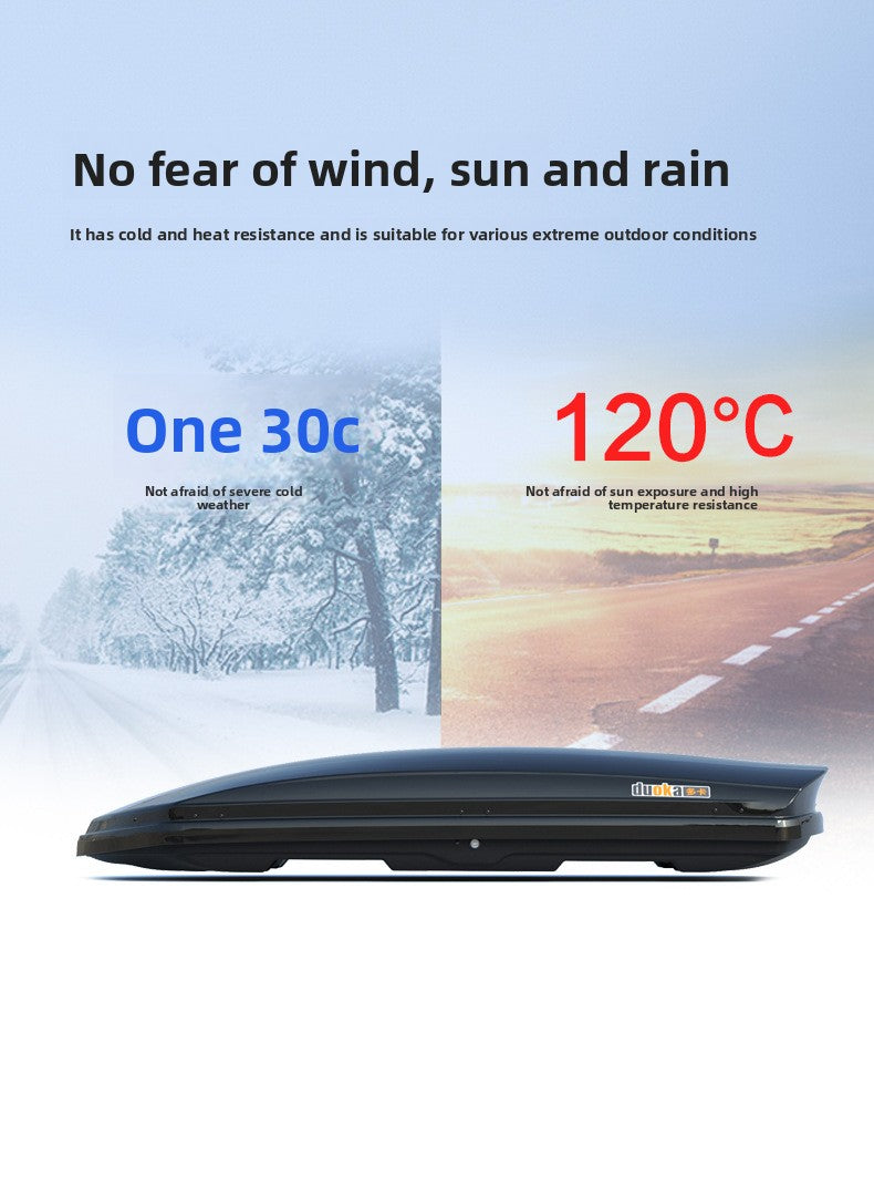 Ultra-Thin Roof Cargo Box |   Universal Car Top Storage – Waterproof Luggage Carrier for SUV