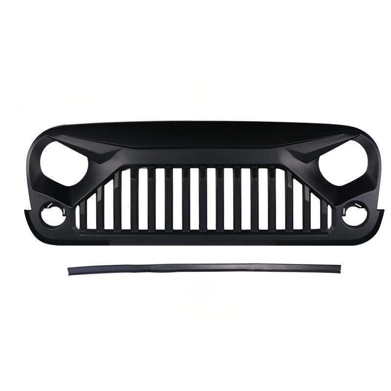 Angry Grille for Jeep Wrangler JK (2007-2017) | Auto/Manual Transmission Compatible – Direct Bolt-On Upgrade