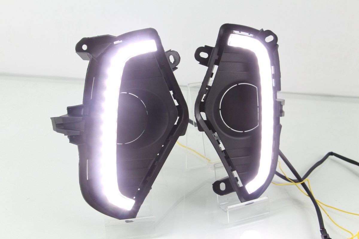 2020-2022 RAV4 LED DRL Fog Lights |   RGB Multi-Color Daytime Running Lights with Dynamic Turn Signal