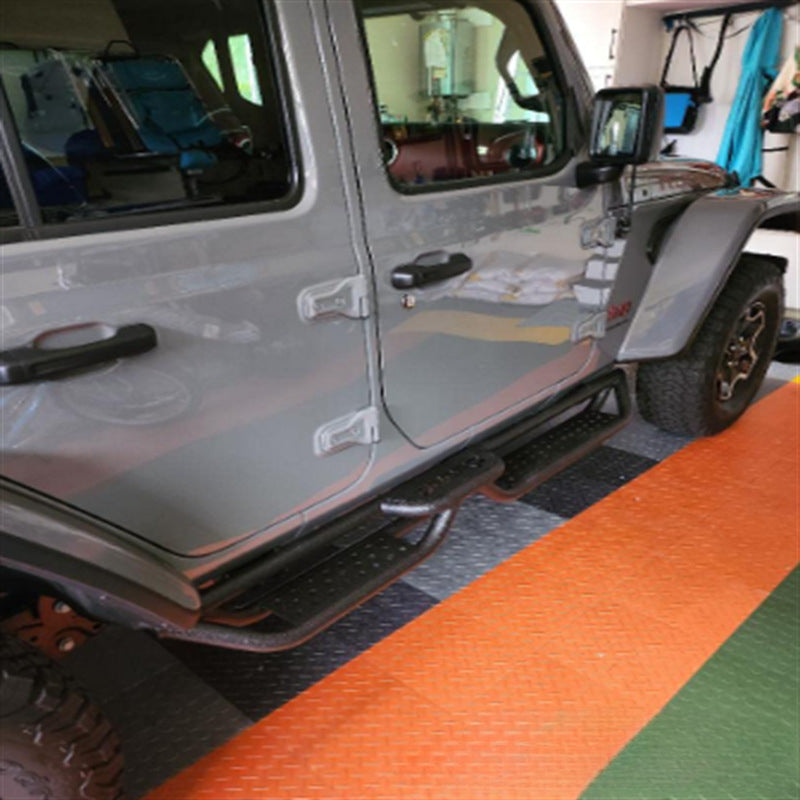 Jeep Wrangler/Gladiator OEM Side Steps |     Fit JK/JL/JT Rubicon/Sahara – Aluminum Running Boards