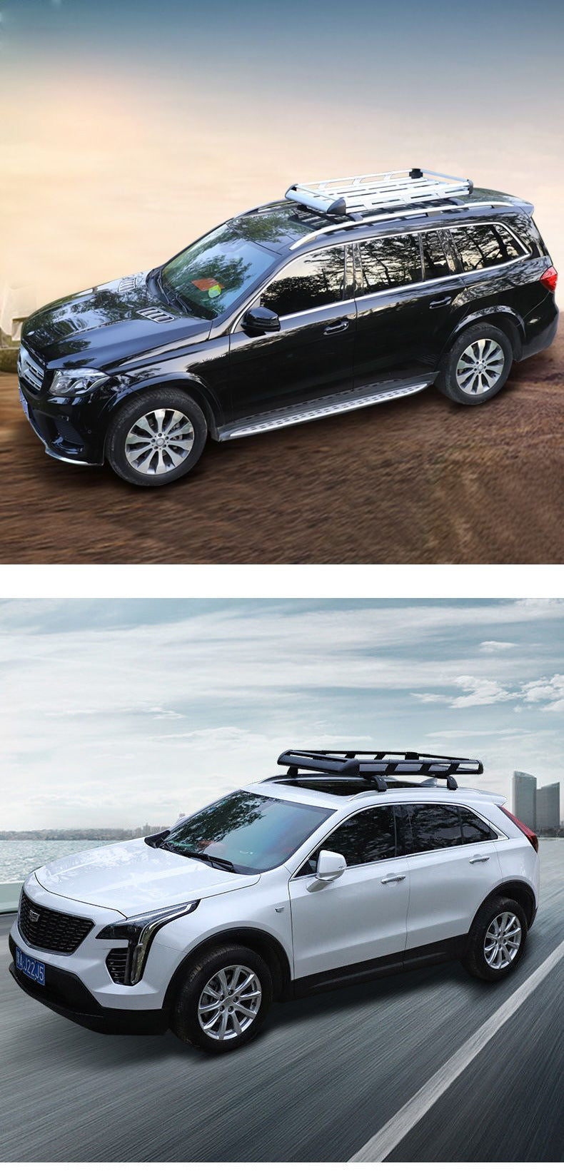 Roof Parcel Or Luggage Rack Universal Frame Basket Roof Rack Luggage Rack off-Road Car Travel Rack Shelf Modification