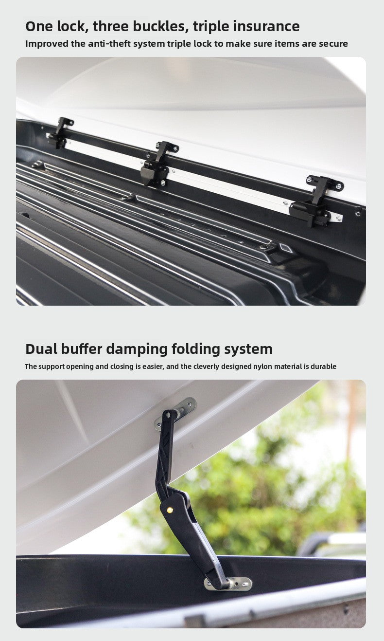 Ultra-Thin Roof Cargo Box |   Universal Car Top Storage – Waterproof Luggage Carrier for SUV