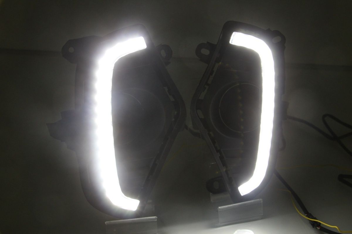 2020-2022 RAV4 LED DRL Fog Lights |   RGB Multi-Color Daytime Running Lights with Dynamic Turn Signal