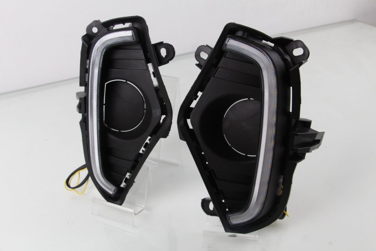 2020-2022 RAV4 LED DRL Fog Lights |   RGB Multi-Color Daytime Running Lights with Dynamic Turn Signal