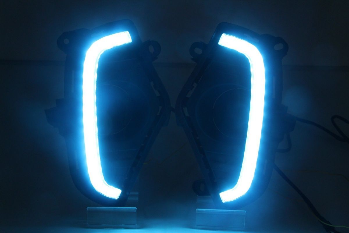 2020-2022 RAV4 LED DRL Fog Lights |   RGB Multi-Color Daytime Running Lights with Dynamic Turn Signal