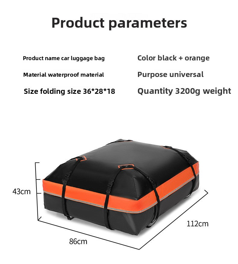 15 Cubic Feet Roof Cargo Bag | Waterproof Car Top Storage – Large Capacity for Camping & Travel