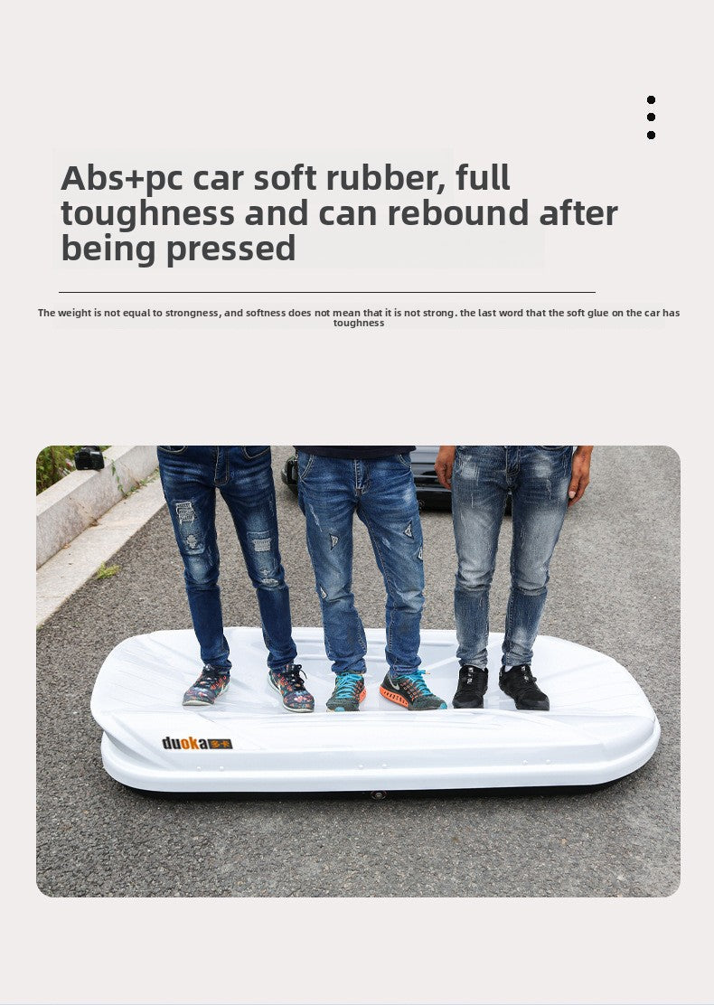 Ultra-Thin Roof Cargo Box |   Universal Car Top Storage – Waterproof Luggage Carrier for SUV