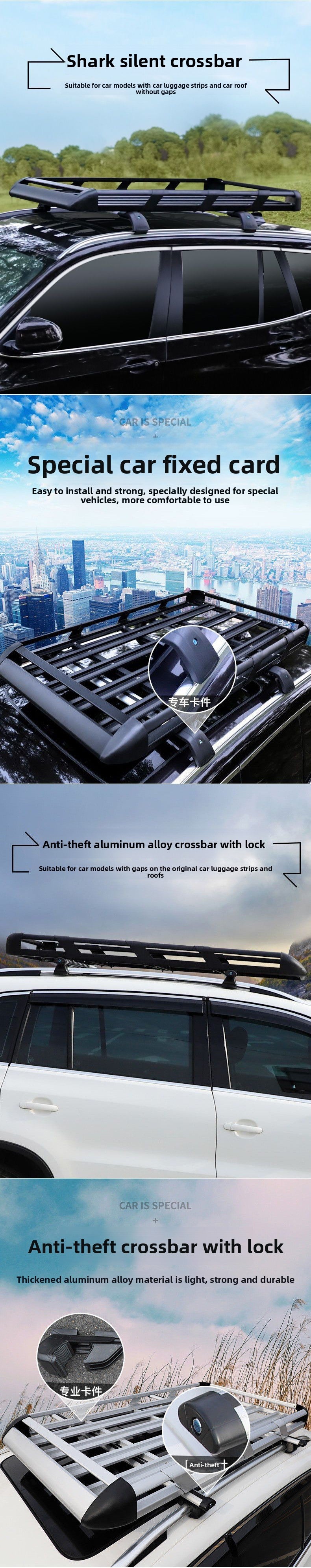 Roof Parcel Or Luggage Rack Universal Frame Basket Roof Rack Luggage Rack off-Road Car Travel Rack Shelf Modification