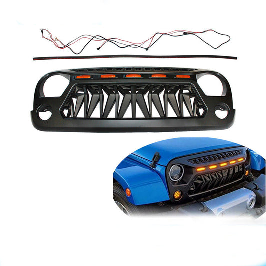 Suitable for Wrangler JK Modification Rebel Grille Wrangler Armor Modification Front Grille Front Air Intake Modification
