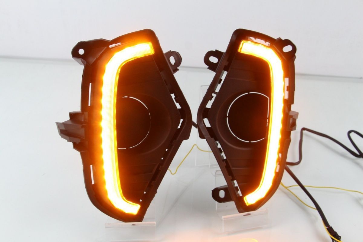 2020-2022 RAV4 LED DRL Fog Lights |   RGB Multi-Color Daytime Running Lights with Dynamic Turn Signal
